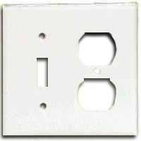 COOPER WIRING 2148W-BOX 2G JUMBO TGL/DUPL RECPT PLATE