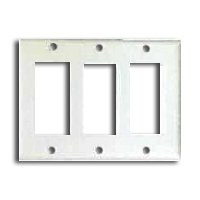 COOPER WIRING 2163W-BOX 3G STD WHITE ROCKER PLATE