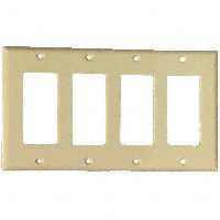 COOPER WIRING 2164V-BOX 4G STD IVORY ROCKER PLATE