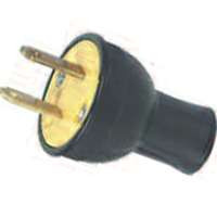 COOPER WIRING 3123BK-BOX BLACK 2WIRE ROUND PLUG
