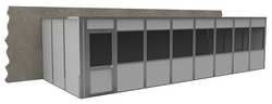 PORTA-KING VK1STL 12'X32' 3-WALL H7597 MDLR IN-PLNT OFFICE 3-WALL 12FT.DX