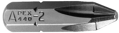 APEX TOOL GROUP 440-23X BIT 1/4 HEX INS #2 PH 3"76MM OAL
