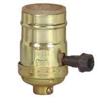 COOPER WIRING BP925ABD 3WY TURNKNOB MTL LAMPHOLDER