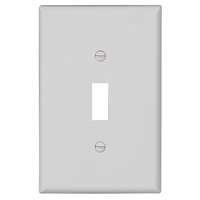 COOPER WIRING PJ1W 1G UNBREAK WHT TOGGLE PLATE