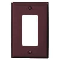 COOPER WIRING PJ26B 1G DECO/GFCI PLATE - BROWN