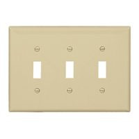 COOPER WIRING PJ3V 3G UNBREAK IVORY TOGGLE PLATE