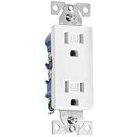 COOPER WIRING TR1107W TAMPER RESIST DECO RECPT WHITE