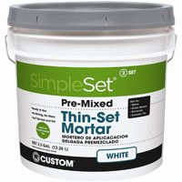 CUSTOM BUILDING PRODUCTS STTSW3 PREMIX THINSET WHITE 3.5 GAL