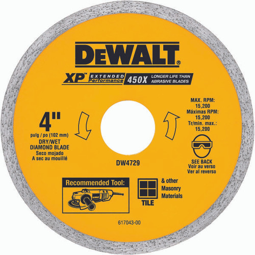 DEWALT TOOLS DW4729 4IN TILE BLADE