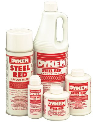 DYKEM 80396 LAYOUT FLUID,STEEL RED(TM),4 OZ