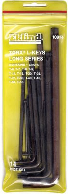 EKLIND TOOL 10914 14PC TORX L-KEY SET IN POUCH