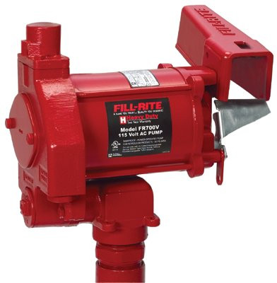 FILL-RITE FR700V FUEL TRANSFER PUMP, 115V AC, 20 GPM MAX.