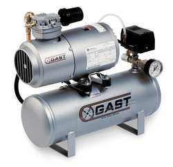 GAST 1LAA-25IT-M100X ELECTRIC AIR COMPRESSOR TANK MOUNTED