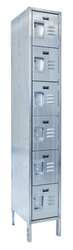 HALLOWELL USS1288-6 HALLOWELL SIX TIER 6 DOOR LOCKER, 12"WX1