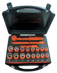 C.H. HANSON USC03095 INSULATED SOCKET SET 19-PIECES 1/2 IN.