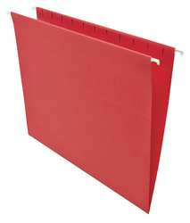 UNIVERSAL ONE UNV14118 HANGING FILE FOLDERS LETTER RED PK25
