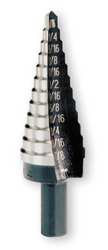 IRWIN UNIBIT 4 HSS STEP DRILL BIT 3/16-7/8 IN STEP 1/16
