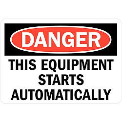 LYLE U1-1063-RD_10X7 DANGER SIGN 10X7 IN. ENGLISH