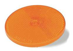 GROTE 40153-3 REFLECTOR,ROUND,YELLOW,3-5/16" L