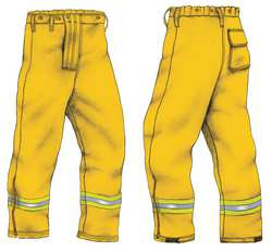 VERIDIAN TWLD-S03-000-41-YYY - XXL WILDLAND TROUSER NOMEX YELLOW 2XL