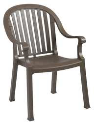 GROSFILLEX US650037 CHAIR OUTDOOR STACKING RESIN BRONZE