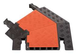 GUARD DOG GDT5X125-L-O/B LEFT TURN 45 ORANGE AND BLACK 2 FT.