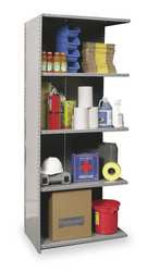 HALLOWELL A4720-18HG ADD ON SHELVING 87INH 48INW 18IND