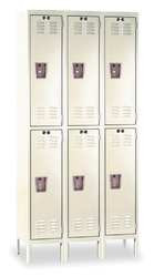 HALLOWELL U3226-2PT 6 DOOR, 2 TIER, PREMIUM WARDROBE LOCKERS