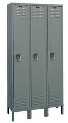 HALLOWELL U3288-1A-HG 3 DOOR, 1 TIER, PREMIUM WARDROBE LOCKERS