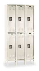 HALLOWELL U3288-2A-PT 6 DOOR, 2 TIER, PREMIUM WARDROBE LOCKERS