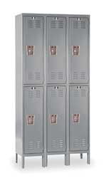 HALLOWELL U3588-2HG HALLOWELL DOUBLE TIER 6 DOOR PREMIUM STE