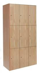 HALLOWELL UW3582-3A-W-RO WARDROBE LOCKER ASSEMBLED 3 TIER 1-POINT