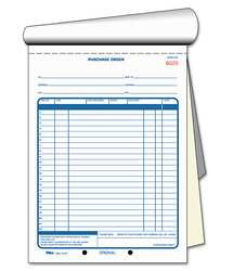 TOPS MANUFACTURING CO. TOP46146 PURCHASE ORDER BOOK,2-PART CARBONLESS