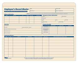 TOPS MANUFACTURING CO. TOP32801 EMPLOYEE RECORD FILE JACKET,PK15