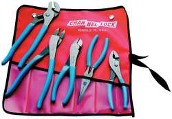 CHANNELLOCK TOOL ROLL 1 5 PIECE PLIER SET