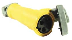 HUBBELL HBL360C4W IEC PIN AND SLEEVE CONNECTOR,60A,125V