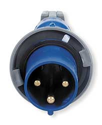 HUBBELL HBL360P6W IEC PIN AND SLEEVE PLUG 2P 3W 60A 250V