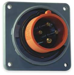 HUBBELL HBL420B12W IEC PIN AND SLEEVE INLET 20A 125/250V