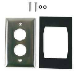 HUBBELL HISF12 WALL PLATE 2PORT 1GANG