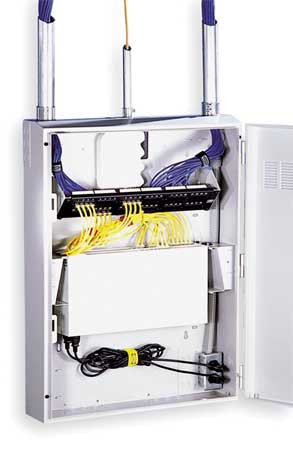 HUBBELL RE4X CABINET 42 IN H 10 IN D PRE-CONFIGURED