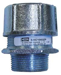 HUBBELL SHC1053ZP LIQUID TIGHT CONNECTOR 1-1/4 IN STRAIGHT