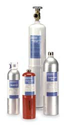 INDUSTRIAL SCIENTIFIC 18101584 CALIBRATION GAS, OXYGEN, 103 L, 5/8 IN-1