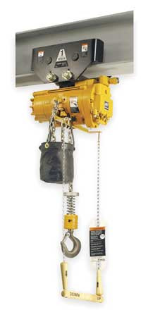 INGERSOLL-RAND ML500KR-1DA10-R6U AIR CHAIN HOIST 1100 LB CAP. 10 FT LFT