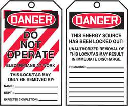 ACCUFORM SIGNS TAR400 DANGER TAG BY THE ROLL 6-1/4X3 PK100