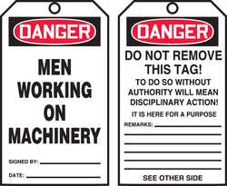 ACCUFORM SIGNS TAR146 DANGER TAG BY THE ROLL 6-1/4 X 3 PK 250