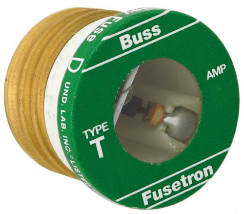 COOPER BUSSMANN T-8/10 PLUG FUSE T SERIES 8/10A PK4
