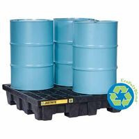 JUSTRITE MFG COMPANY 28631 DRUM SPILL CNTNMNT PALLET 4 DRUM 5K LB.