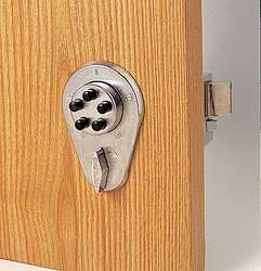 KABA ILCO 917-26D D0004 PUSHBUTTON DEADBOLT SATIN CHROME