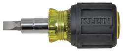 KLEIN TOOLS 32561 MULTI-BIT SCREWDRIVER / NUT DRIVER, STUB