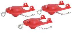 KORKY 2001TP TOILET FLAPPER RUBBER RED PK 3